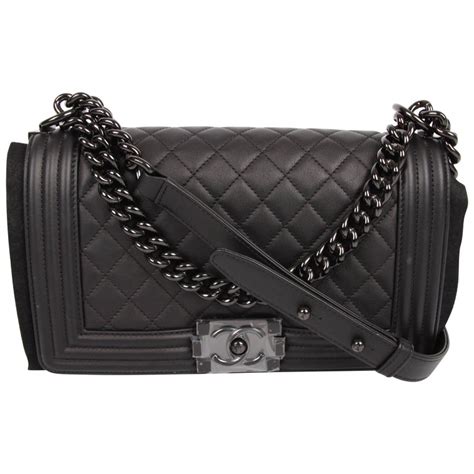 chanel so black boy bag|Chanel 22 denim.